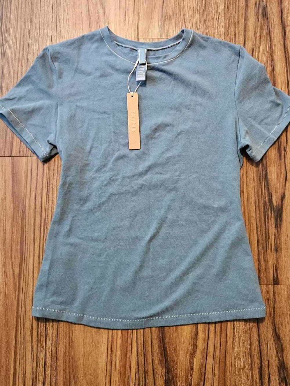NWT SKIMS Cotton Jersey T-Shirt Blue Size Small S